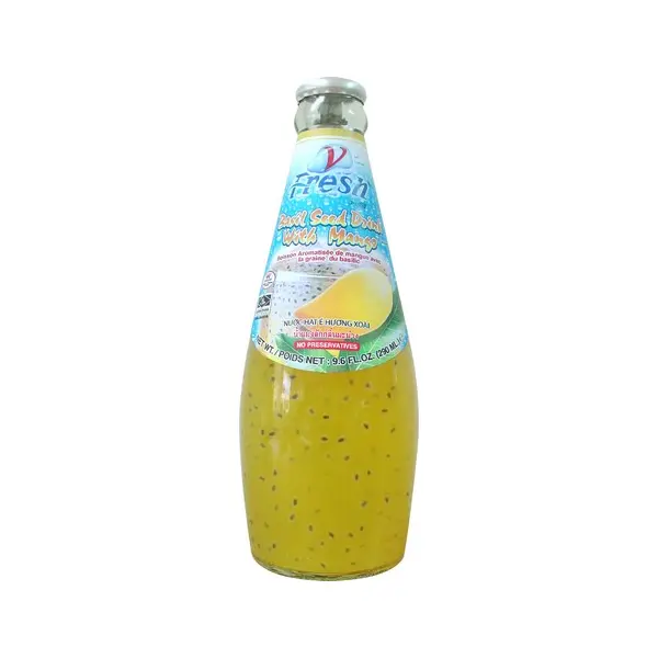 Boisson à la Mangue avec Graines de Basilic - 290 ML V-FRESH