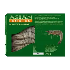 Crevettes Black Tiger Taille 6/8 Asian Choice 1 kg