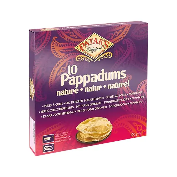 Pappadum Nature - 100 GR PATAK'S