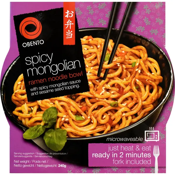 Ramen Mongol Épicé - 240 GR OBENTO