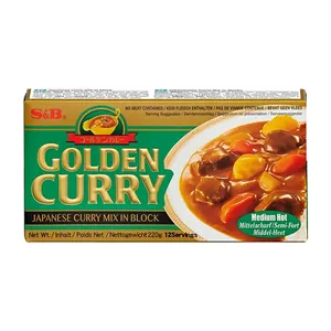Golden Curry Moyennement Épicé S&B 220 g