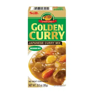 Golden Curry Moyennement Épicé S&B 92 g
