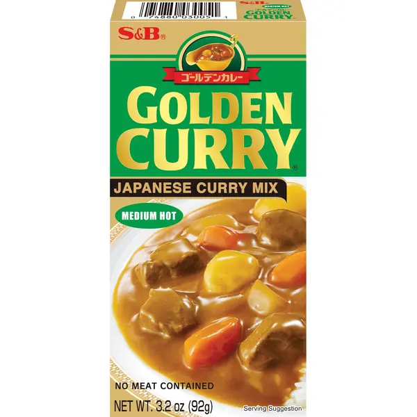 Golden Curry Moyennement Épicé - 92 GR S&B
