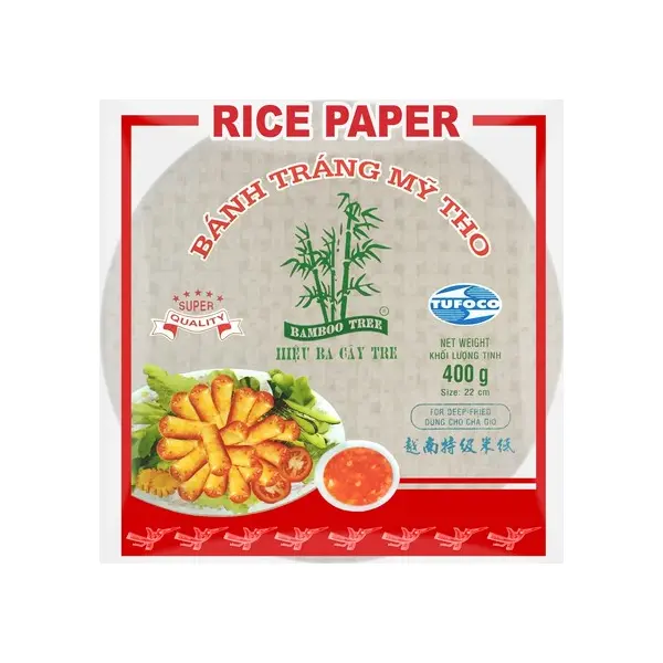 Papier de riz 22 cm (pour friture) - 400 GR BAMBOO TREE