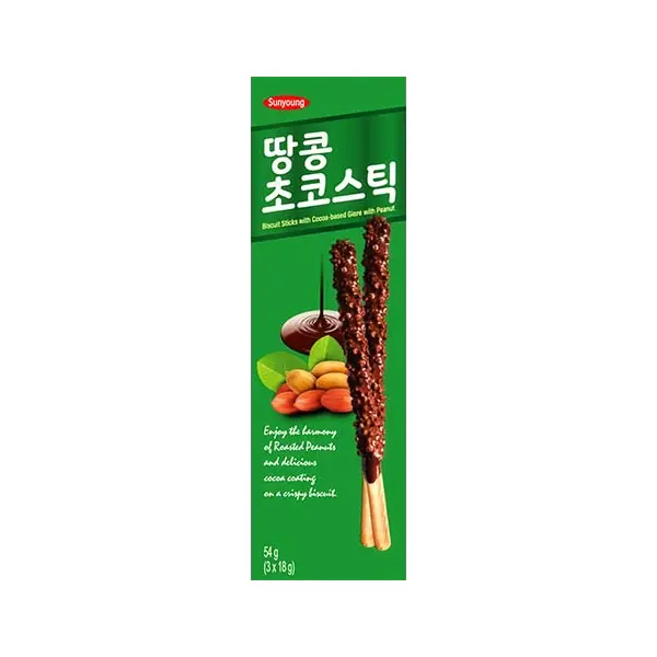 Bâtonnets Choco Cacahuète - 54 GR SUNYOUNG