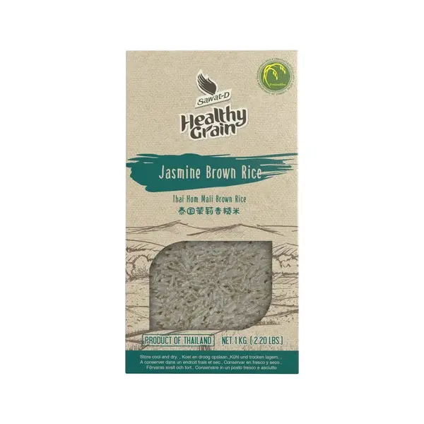 Riz Cargo Brun au Jasmin - 1 KG SAWAT