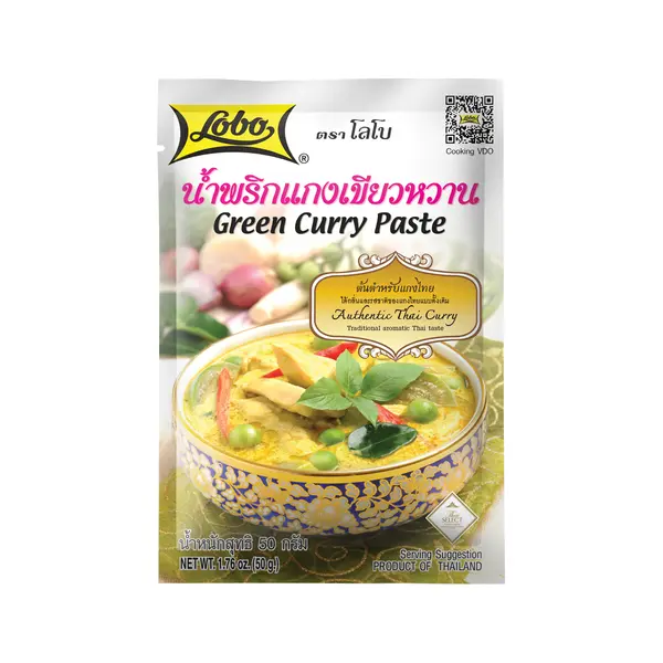 Pâte de Curry Vert - 50 GR LOBO