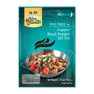 Pâte pour Sauté au Poivre Noir Asian Home Gourmet 50 g