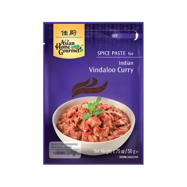 Pâte pour Curry Vindaloo - 50 GR ASIAN HOME GOURMET