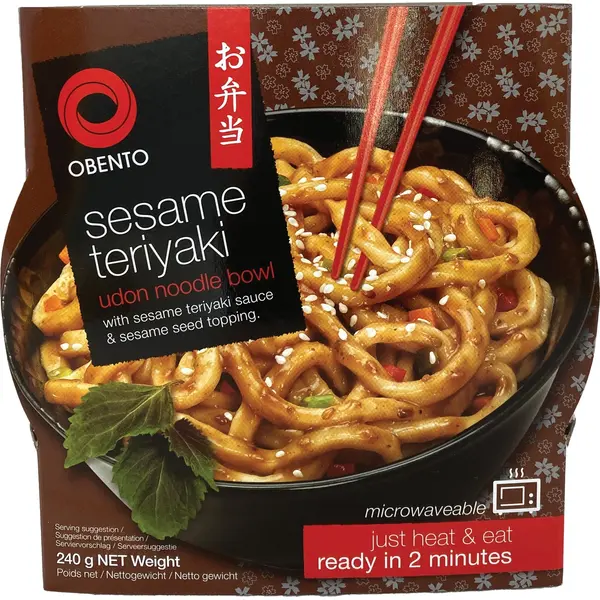 Nouilles Udon Teriyaki au Sésame - 240 GR OBENTO