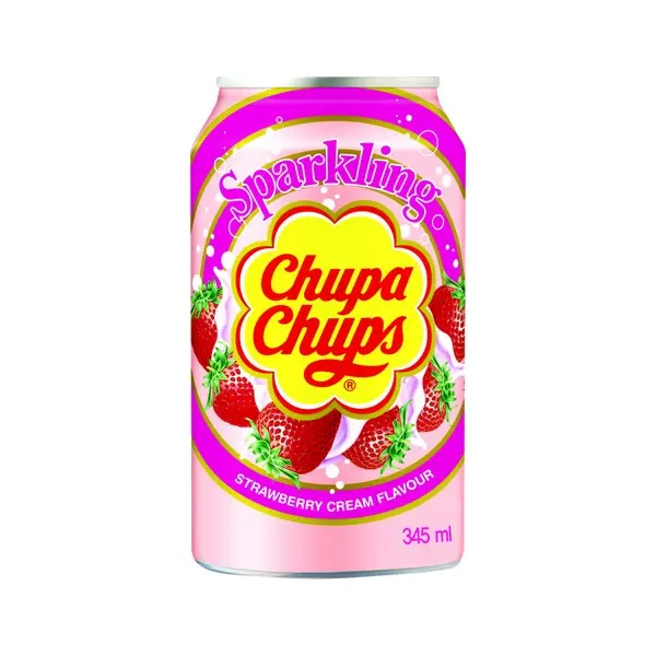 Soda Fraise et Crème - 345 ML CHUPA CHUPS
