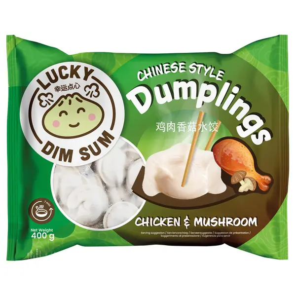 Dumplings Poulet/Champignons - 400 GR LUCKY DIM SUM