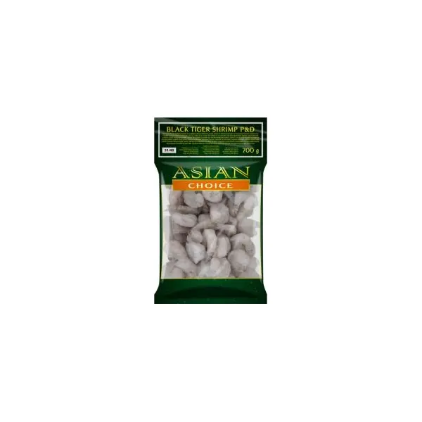 Crevettes Black Tiger Décortiquées et Déveinées 31/40 - 1 KG ASIAN CHOICE