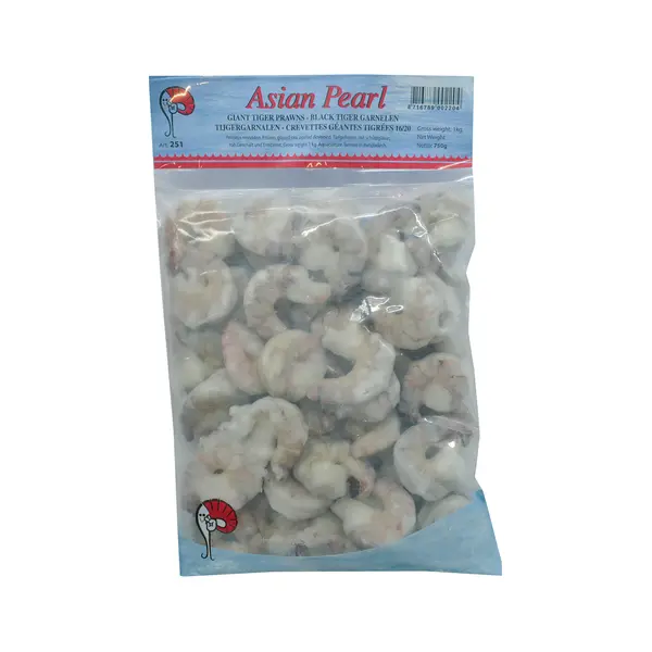 Crevettes Black Tiger Décortiquées et Déveinées 16/20 - 1 KG ASIAN PEARL