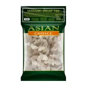 Crevettes Vannamei Décortiquées et Déveinées 16/20 Asian Choice 1 kg