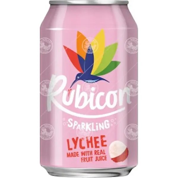 Jus de Litchi pétillant - 330 ML RUBICON