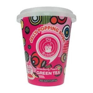 Boisson Boba Fraise / Pêche O'S Bubble 350 ml