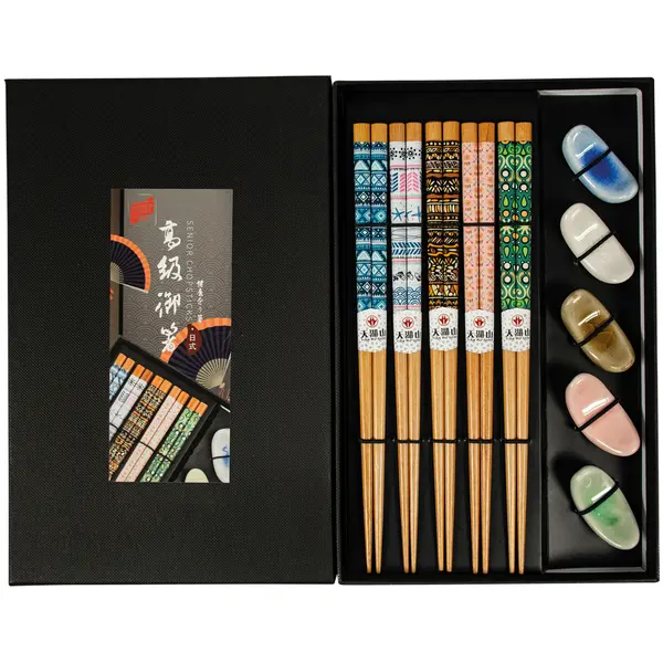 Set de Baguettes Pastel Assorti - 5 Paires GOLDEN TURTLE