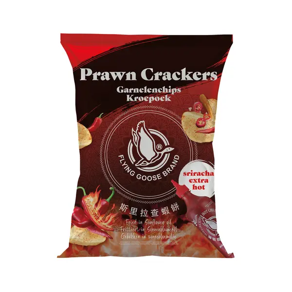 Crackers Crevettes Sriracha Extra Piquant - 80 GR FLYING GOOSE