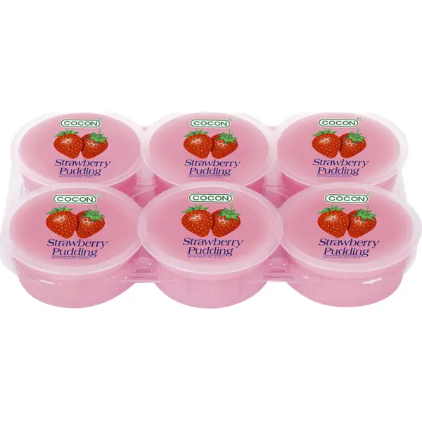 Pudding Fraise Nata de Coco - 480 GR COCON