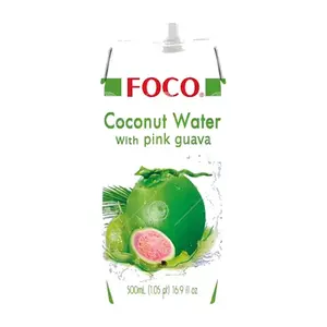 Eau de Coco a la Goyave Rose Foco 500 ml