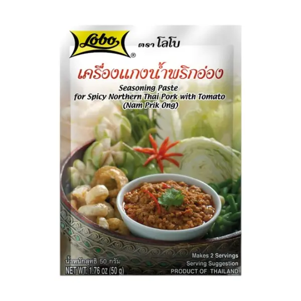 Pâte Nam Prik Ong Épicée - 100 GR LOBO
