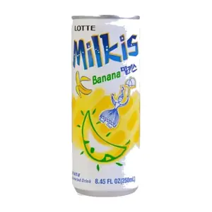 Milkis Boisson Gazeuse Banane Lotte 250 ml